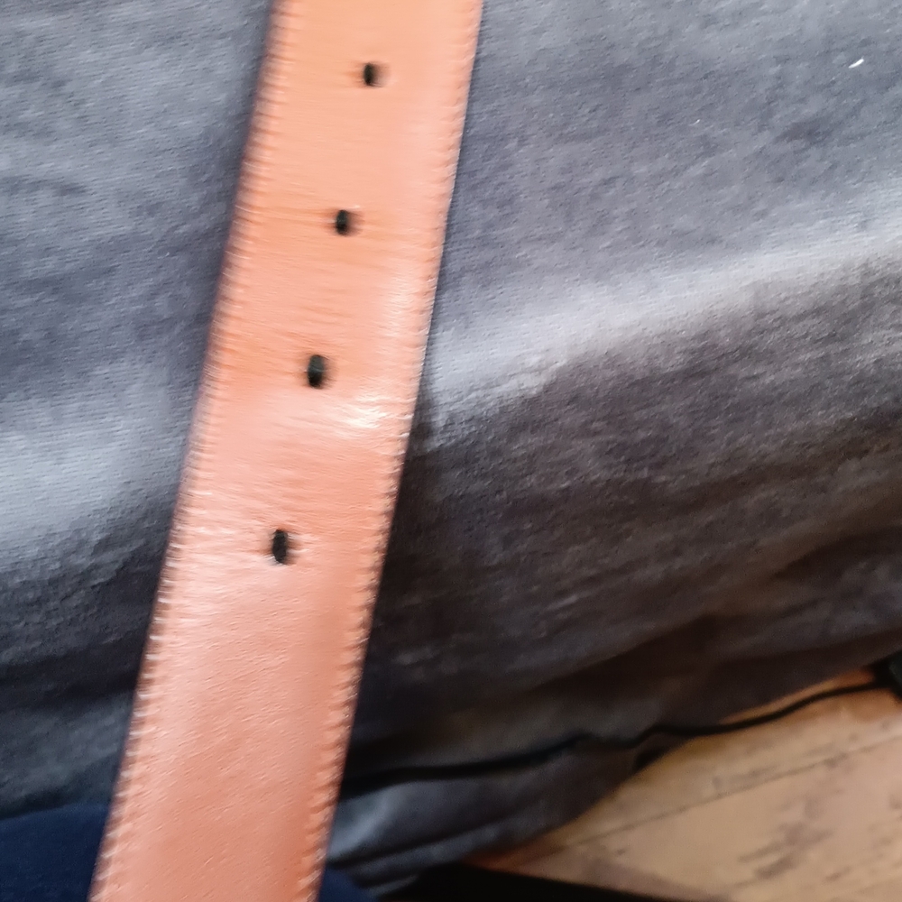 Men's Coach Black Leather Belt Size 40 - Picture 9 of 10